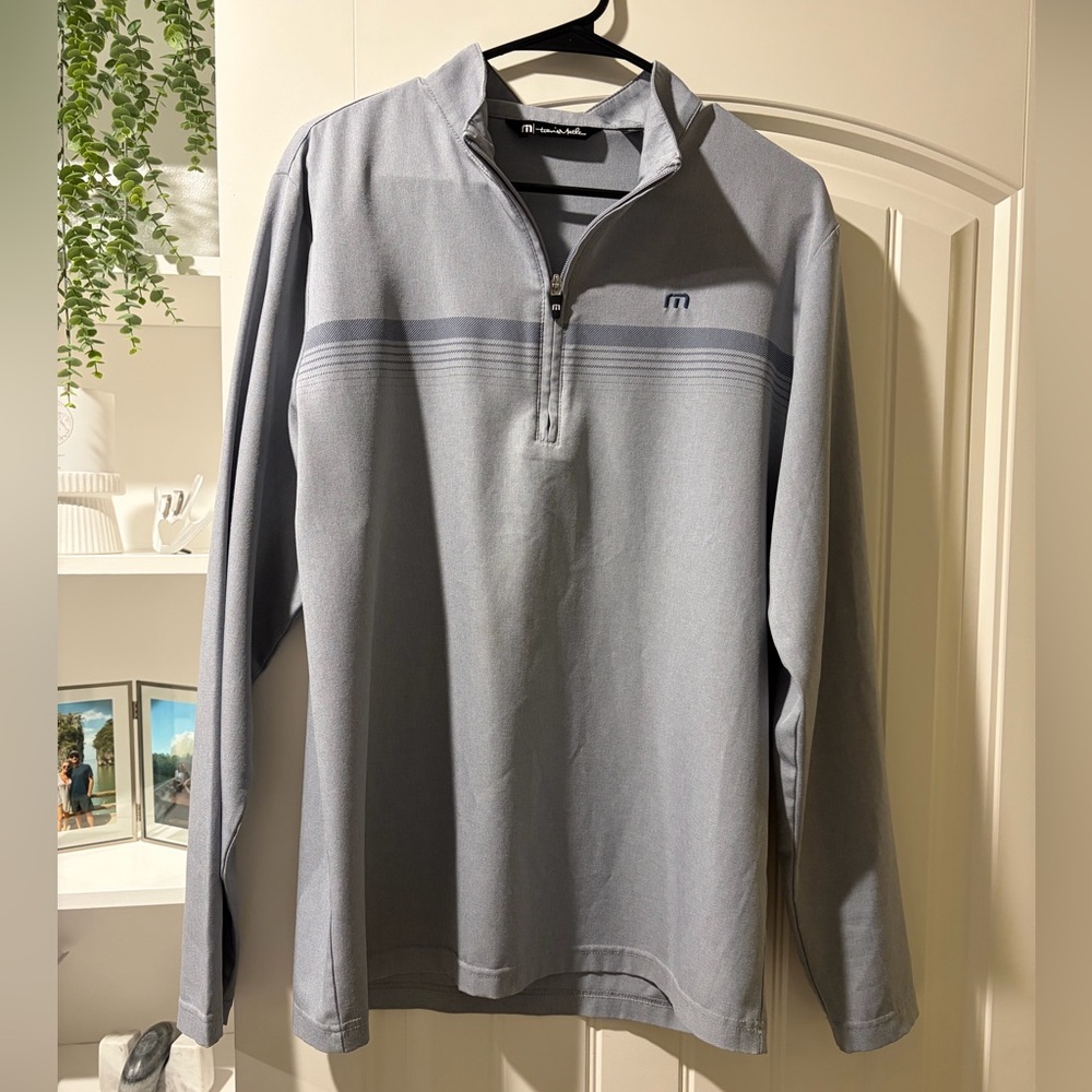 Gray Quarter-Zip Pullover - image 1